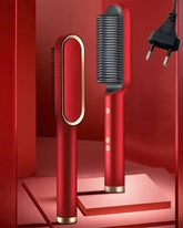 2 In 1 Straight Hair Comb Wireless Hair Straightener Brush Hair Fast Heating Portable Hot Curler USB Charging